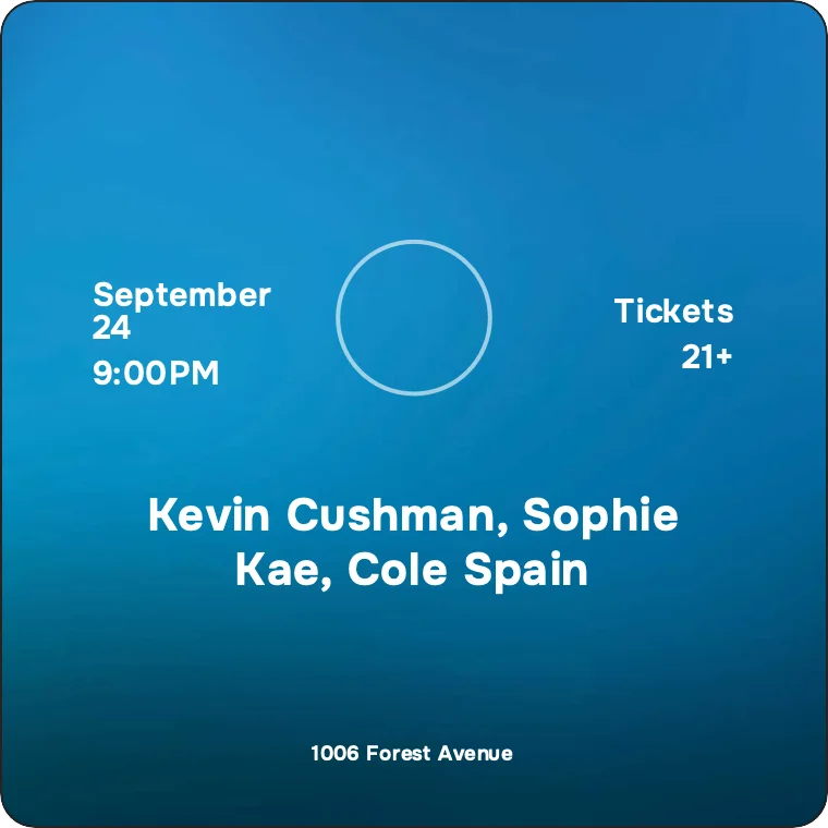 Kevin Cushman, Sophie Kae, Cole Spain