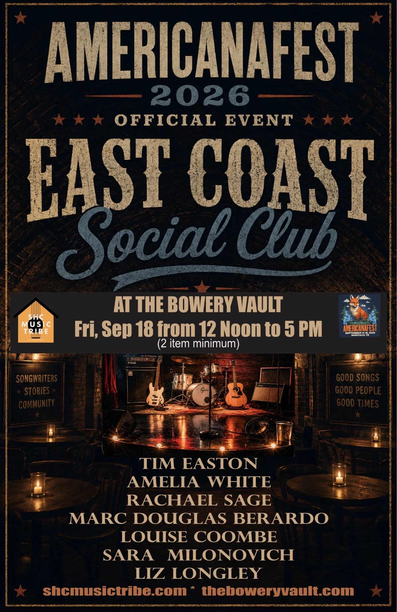 AmericanaFest Official Event - East Coast Social Club