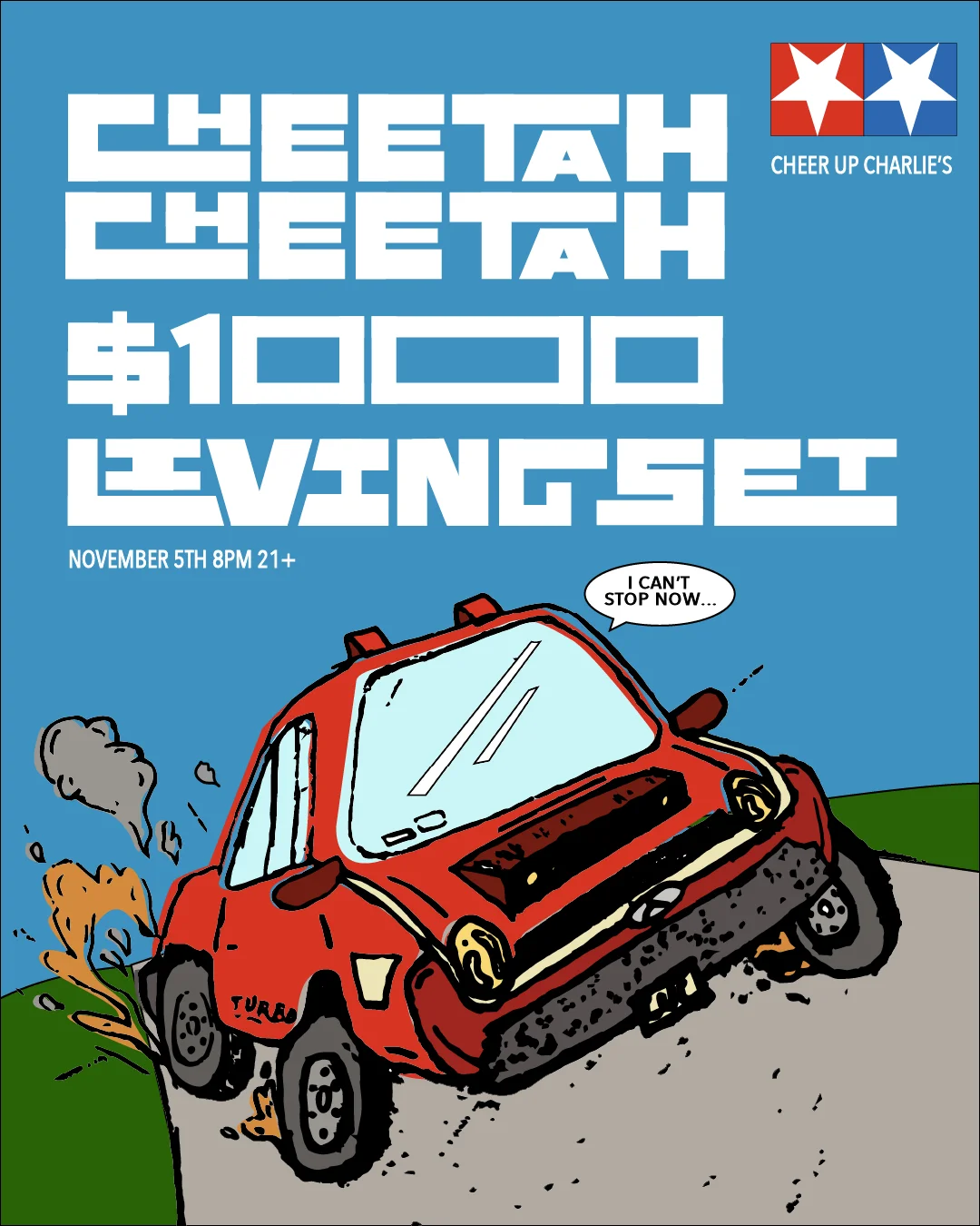 Living Set, $1000 & Cheetah Cheetah 