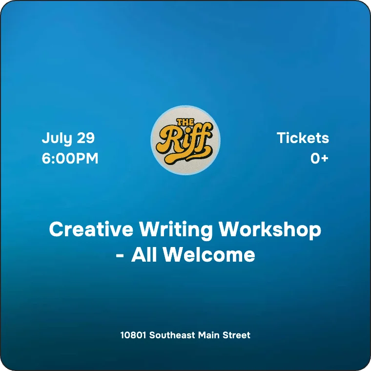 Creative Writing Workshop - All Welcome