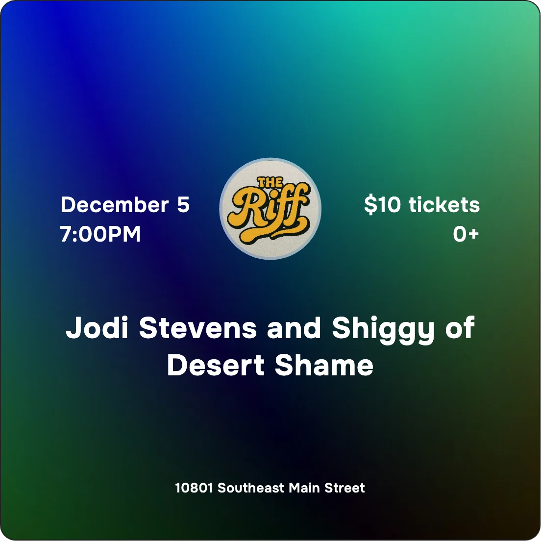Jodi Stevens and Shiggy of Desert Shame