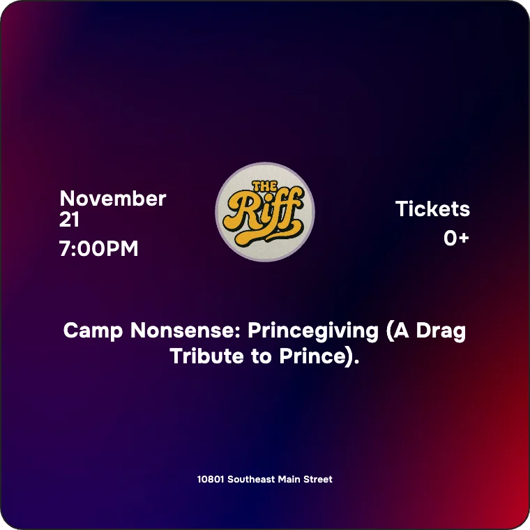 Camp Nonsense: Princegiving (A Drag Tribute to Prince).